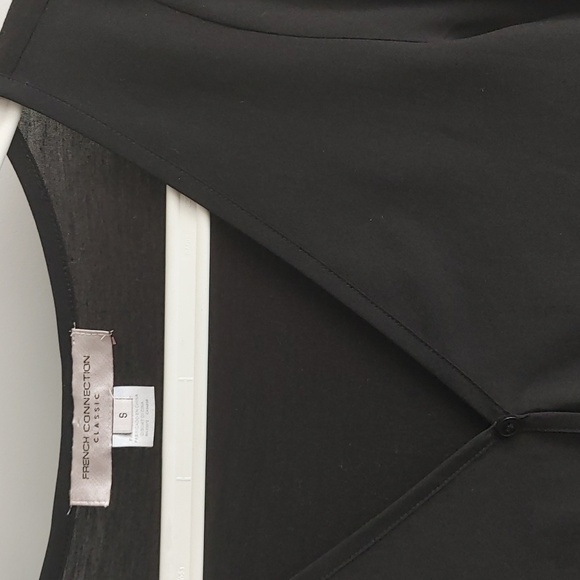 French Connection US S Black Button Down Blouse - Picture 2 of 10